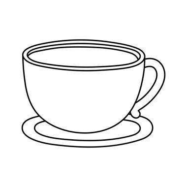 Kahvaltı çikolatası iştah açıcı lezzetli yemekler, ikon çizgisi tarzı