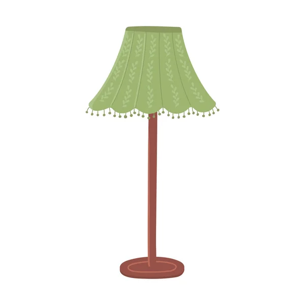 Décoration de lampadaire, style hygge dessin animé — Image vectorielle