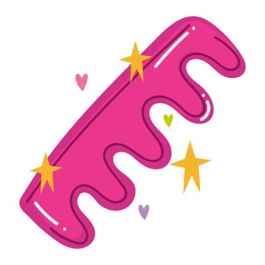 çizgi film tarzında manikür parmak ayırıcı aracı