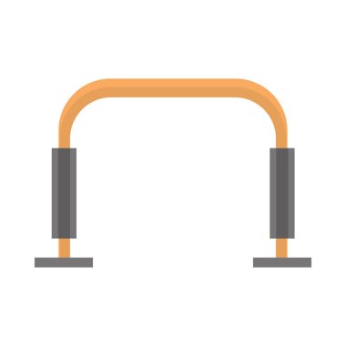 Spor salonu bar ekipmanları düz stil.