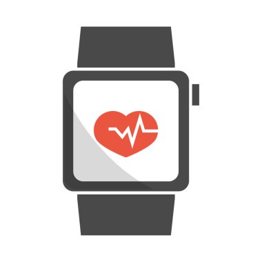 Spor salonu akıllı saat düz stil sağlıklı