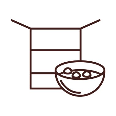 Kahvaltı kasesi ve mısır gevreği.