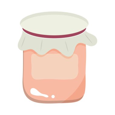 Kavanoz cam reçeli tatlı çizgi film kızlık zarı tarzı.