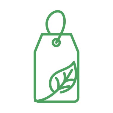 organik doğal, etiket fiyatı ürünü ekoloji yeşil çizgi biçimi