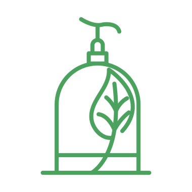 organik doğal, hijyen ve kozmetik ürün yeşil çizgi tarzı