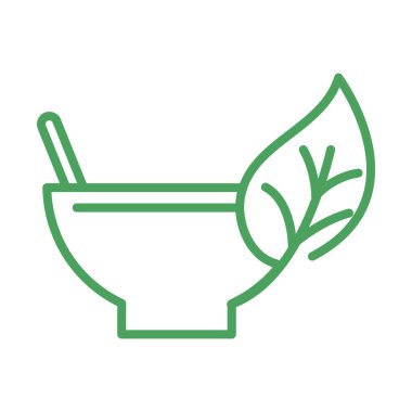 organik doğal, yiyecek doğası sağlıklı yeşil çizgi tarzı