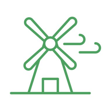 organik doğal, yel değirmeni çiftliği alternatif yeşil hat tarzı