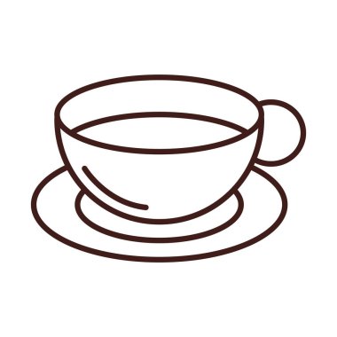 Kahvaltı fincanı çay tabağı tarzı.