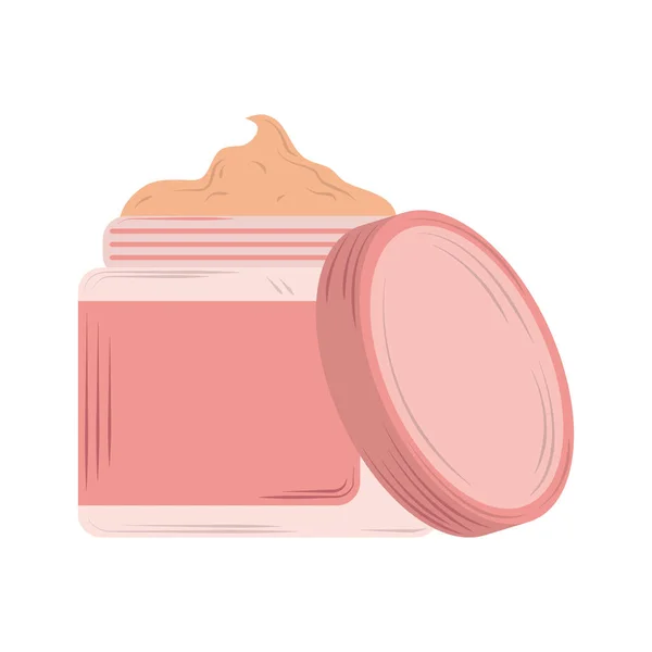 Huidverzorging cosmetische crème product icoon — Stockvector