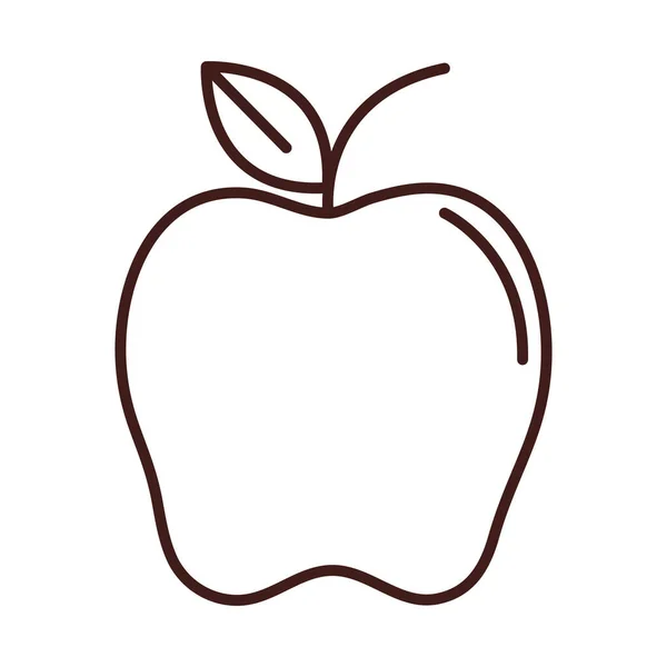 早餐新鲜水果苹果系列风格 — 图库矢量图片