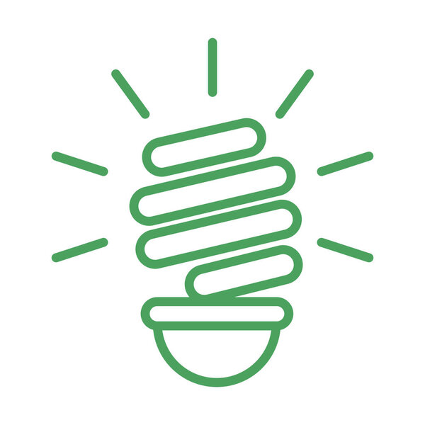 органические природные, лампочки экологии зеленый стиль линии