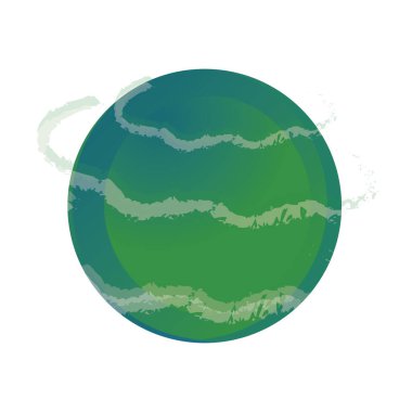 space uranus planet solar system galaxy, icon style