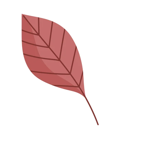List flóra příroda listí karikatura ikona izolovaný styl — Stockový vektor