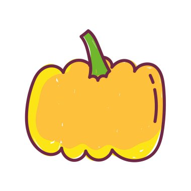 balkabağı taze besin sebze yiyeceği, çizgi ve doldurma simgesi