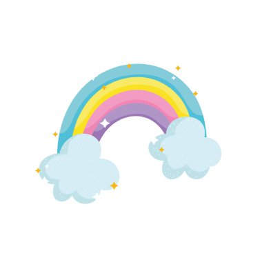 Prenses masalı sihirli çizgi film izole edilmiş tasarım