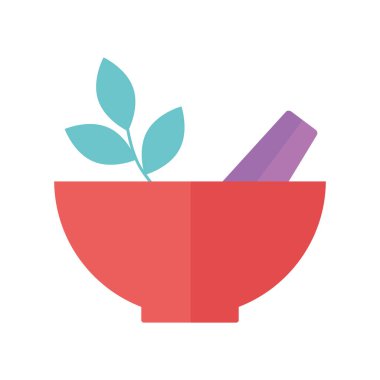 Kimya havan laboratuarı bilim düz stili