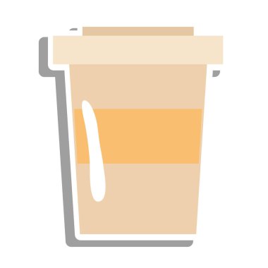 kahve kupası etiketi vektör tasarımı