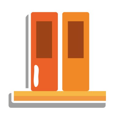 Eğitim kitapları çıkartma vektör tasarımı