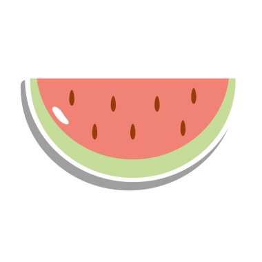 karpuz meyve etiketi vektör tasarımı