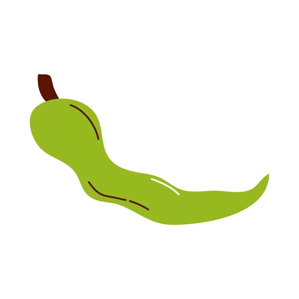 Green beans vegetable isolated vector design — Stock Vector
