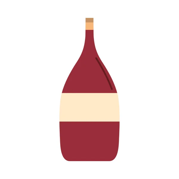 Wine bottle icon vector design — Stock Vector
