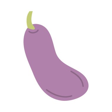 patlıcan sebze ikonu vektör tasarımı