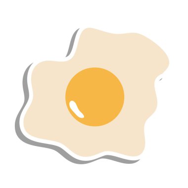 yumurta yapıştırması ikon vektör tasarımı