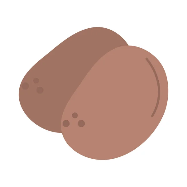 Ícone de batatas design vetorial isolado — Vetor de Stock