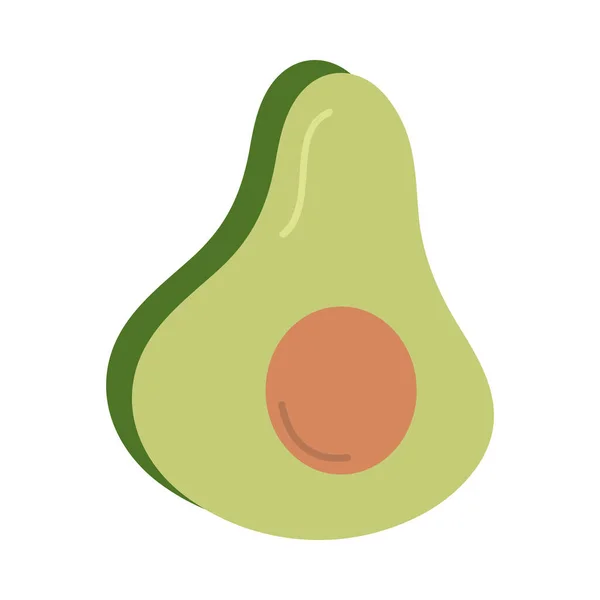 Avocado Gemüse Symbol Vektor-Design — Stockvektor