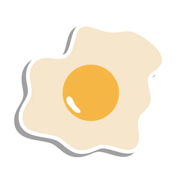 Diseño del vector de icono de etiqueta engomada huevo — Vector de stock