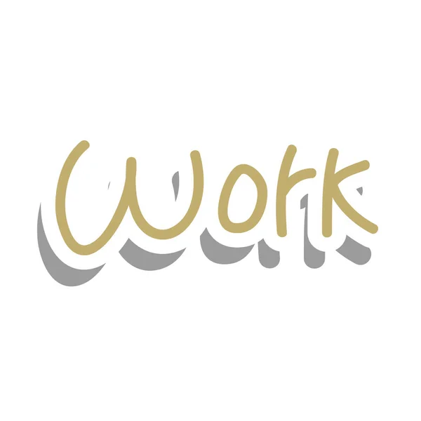 Werkwoord sticker vector ontwerp — Stockvector