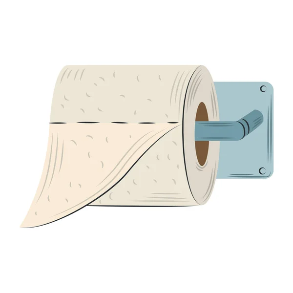 Hijyen tasarımı içinde tuvalet kağıdı — Stok Vektör
