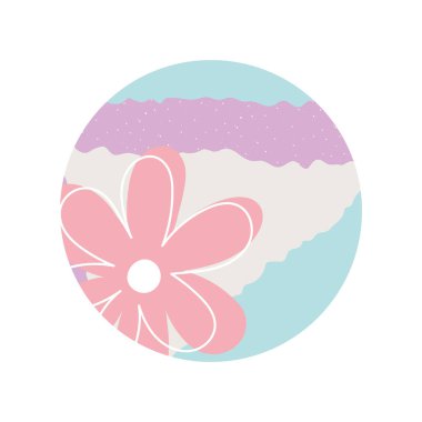 renklendirilmiş çiçek rengi soyut botanik