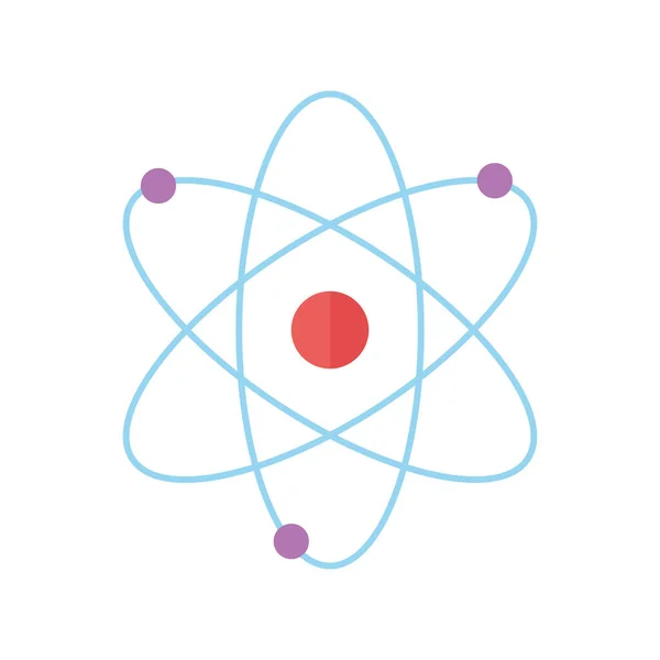 Chimica molecola atomo scienza stile piatto — Vettoriale Stock