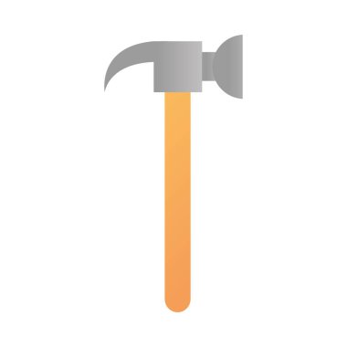 Çekiç yapımı ve yenileme aracı simgesi, ev onarımı konsepti