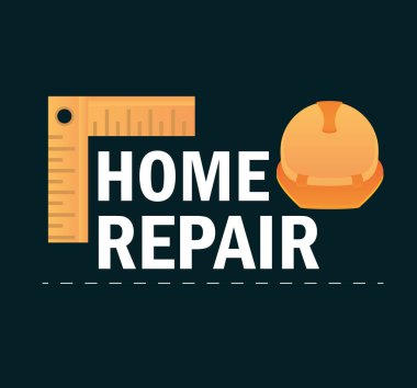 sert şapka ve cetvel ekipmanları ev onarımı