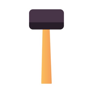 Tokmak inşaat ve yenileme aracı simgesi, ev onarım konsepti