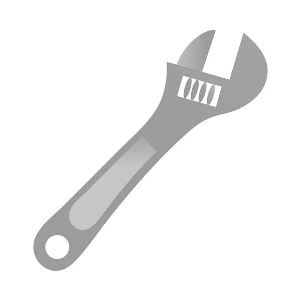 Moersleutel verstelbare bouw en renovatie tool icoon, home repair concept — Stockvector