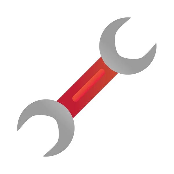 Schraubenschlüssel Bau und Renovierung Werkzeug Symbol, zu Hause Reparaturkonzept — Stockvektor