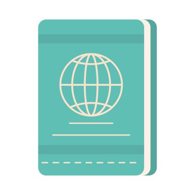 seyahat tatilleri pasaport belgesi izole edilmiş vektör simgesi