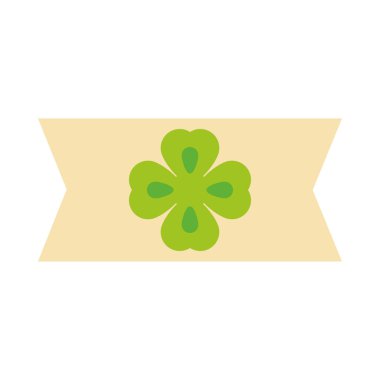 Mutlu Patricks Günü afişi yonca süsleme ikonu