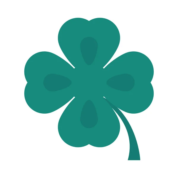 Happy st patricks day luck clover icon flacher Stil — Stockvektor