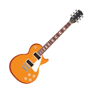 sarı elektro gitar teli müzik aleti