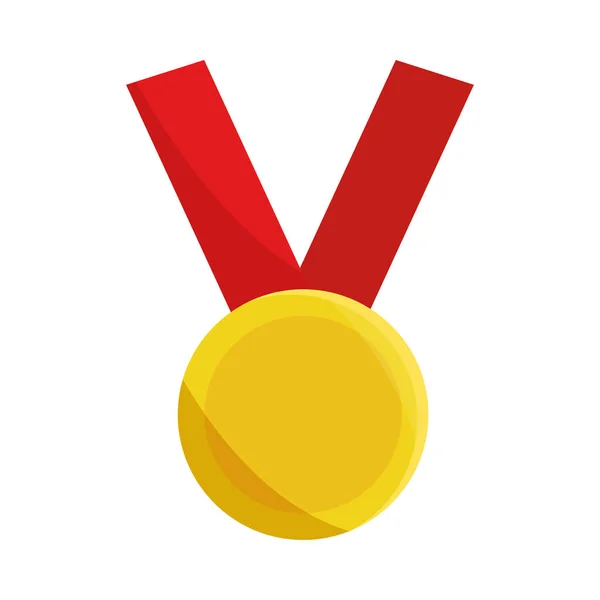 Medaljpris ikonen platt design — Stock vektor