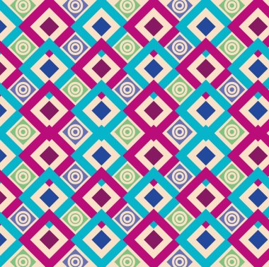 Devamlı çoğaltma için geometrik şekiller kusursuz desen dokusu