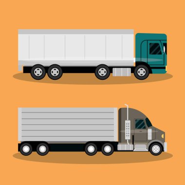 kargo kamyonu taşımacılığı, teslimat, hızlı teslimat veya lojistik ulaşım