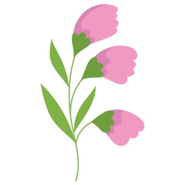 Çiçek desenli yaprak dekoru