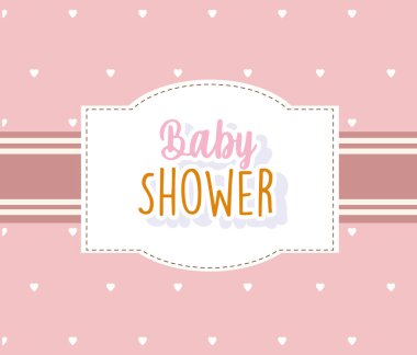 baby shower, template frame design for greeting card welcome newborn card