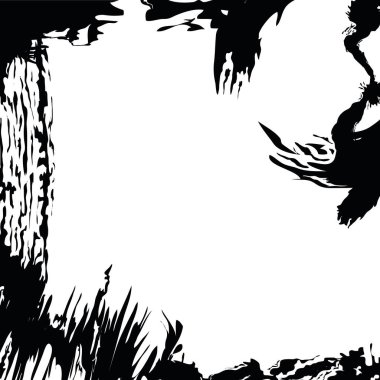 soyut grunge kenarı