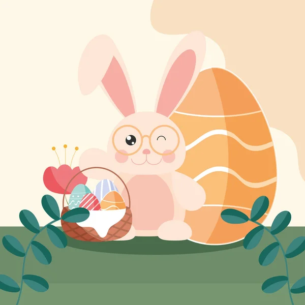Oeufs de lapin de Pâques — Image vectorielle